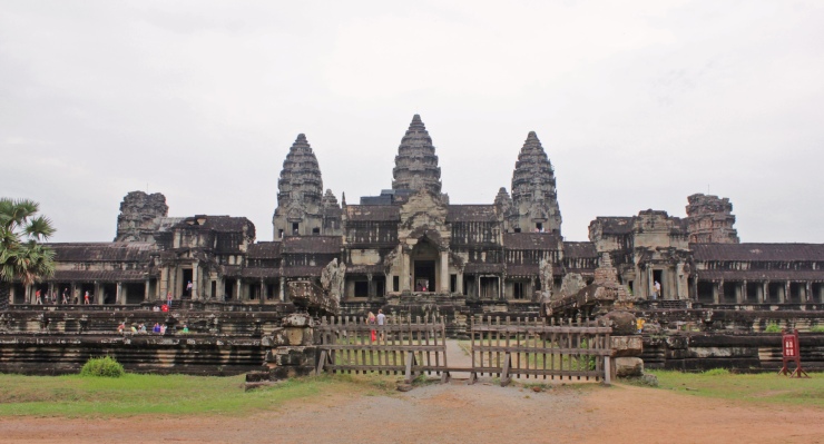 Angkor Wat as viewed from the rear